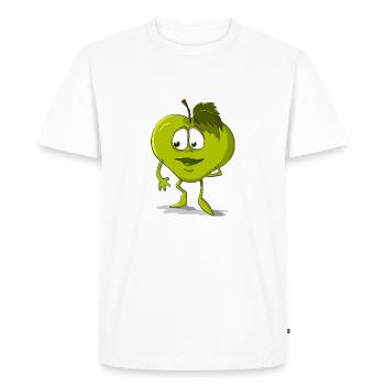 Douce pomme verte. Idée de cadeau - T-shirt Premium bio Homme - blanc - Devant - Nico (187cm)