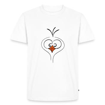 drôle d'oiseau - T-shirt Premium bio Homme - blanc - Devant - Nico (187cm)