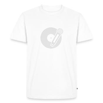 Collection unie gris clair - T-shirt Premium bio Homme - blanc - Devant - Nico (187cm)