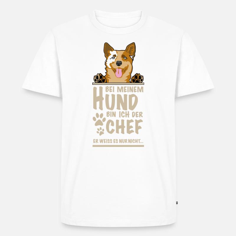 Chef Cattle - Männer Premium Bio T-Shirt - Weiß