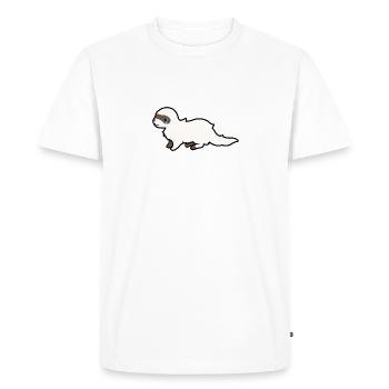 Shia le furet - T-shirt Premium bio Homme - blanc - Devant - Nico (187cm)