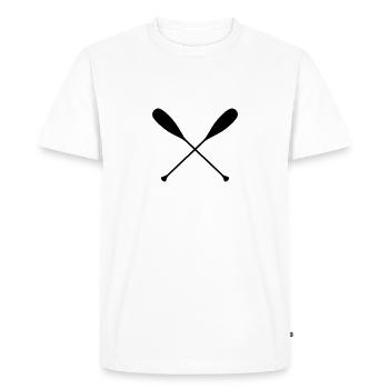 Paddle - T-shirt Premium bio Homme - blanc - Devant - Nico (187cm)