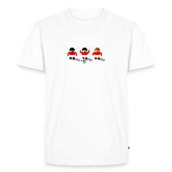 Soccer Red Team - Men's Premium Organic T-Shirt - white - Front - Nico (187cm)