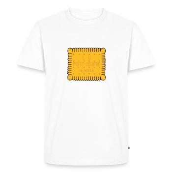 Petit LU - T-shirt Premium bio Homme - blanc - Devant - Nico (187cm)