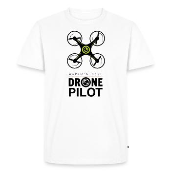 Drone Pilot - Drone Pilot Quadcopters - Men's Premium Organic T-Shirt - white - Front - Nico (187cm)