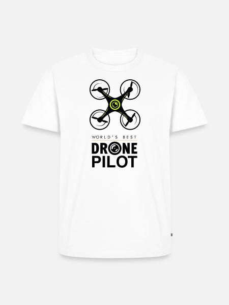 Drone Pilot - Drone Pilot Quadcopters - Men's Premium Organic T-Shirt - white
