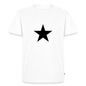 Étoile - T-shirt Premium bio Homme - blanc - Devant - Nico (187cm)