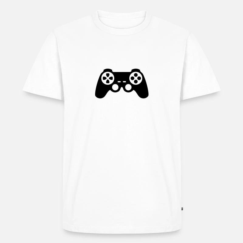 Controller - Men's Premium Organic T-Shirt - white