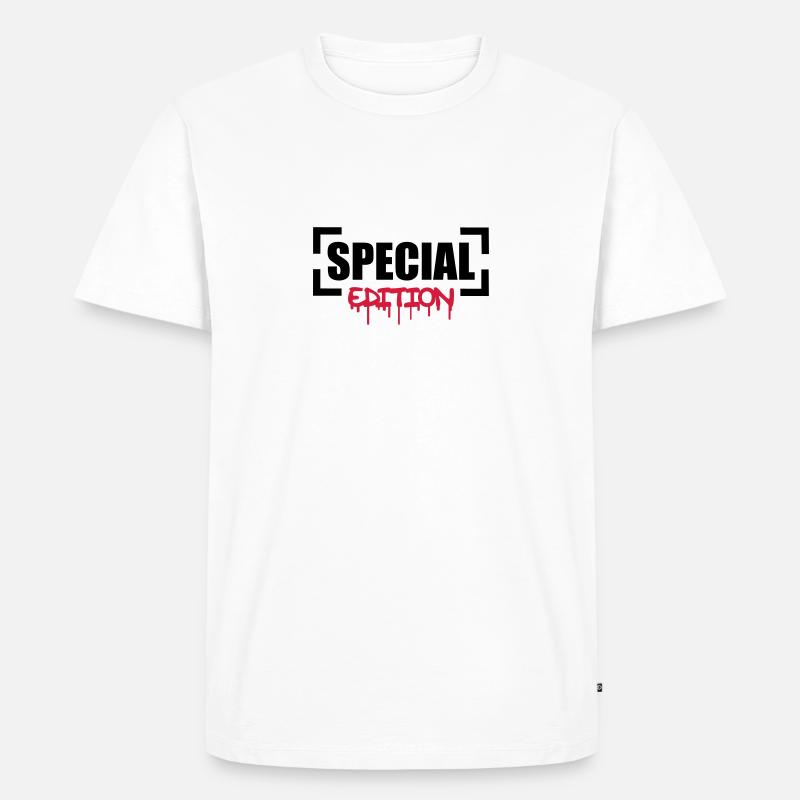 Special Edition - Männer Premium Bio T-Shirt - Weiß