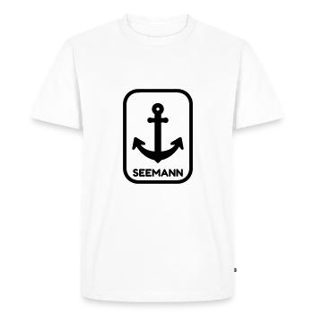 marin / bâteau / mer / voilier - T-shirt Premium bio Homme - blanc - Devant - Nico (187cm)