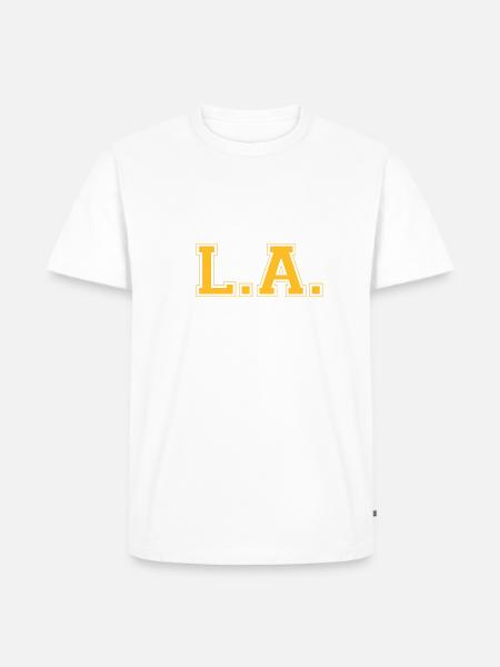 LA - Los Angeles - Männer Premium Bio T-Shirt - Weiß
