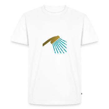 Golden Shower - T-shirt Premium bio Homme - blanc - Devant - Nico (187cm)