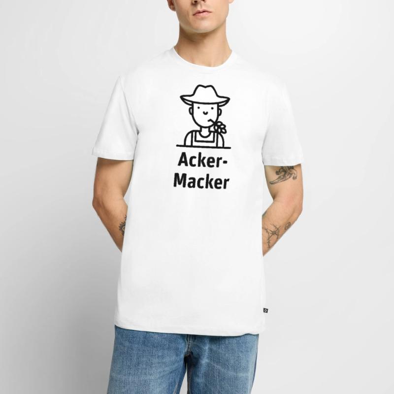 Acker-Macker 2-farbig Männer Premium Bio T-Shirt