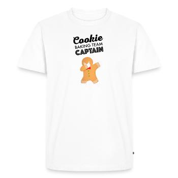 Cookie Baking Team Captain Christmas Cookies - Men's Premium Organic T-Shirt - white - Front - Nico (187cm)