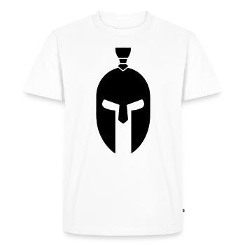 Sparta Guerrier Spartan - T-shirt Premium bio Homme - blanc - Devant - Nico (187cm)