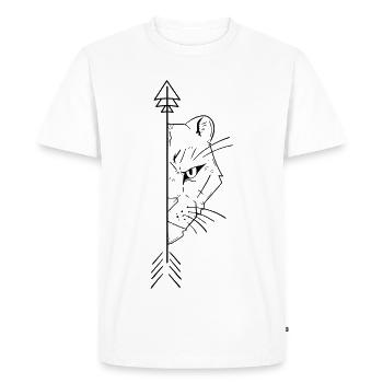 Leona Boyfriends 2/2 - T-shirt Premium bio Homme - blanc - Devant - Nico (187cm)