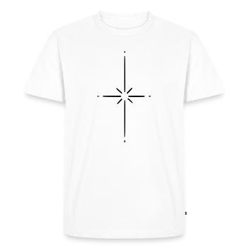 Star - Men's Premium Organic T-Shirt - white - Front - Nico (187cm)
