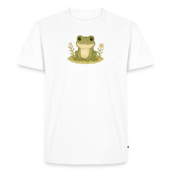 Nordic Forest - Frog - Men's Premium Organic T-Shirt - white - Front - Nico (187cm)
