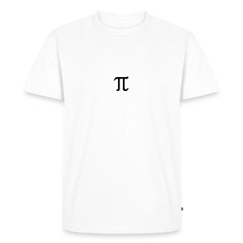 pi - T-shirt Premium bio Homme - blanc - Devant - Nico (187cm)