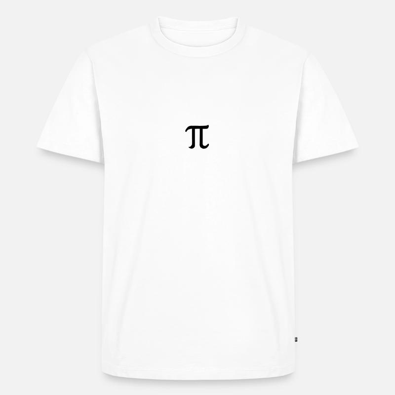 Pi. - Männer Premium Bio T-Shirt - Weiß
