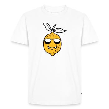 Conception fraîche de citron - T-shirt Premium bio Homme - blanc - Devant - Nico (187cm)
