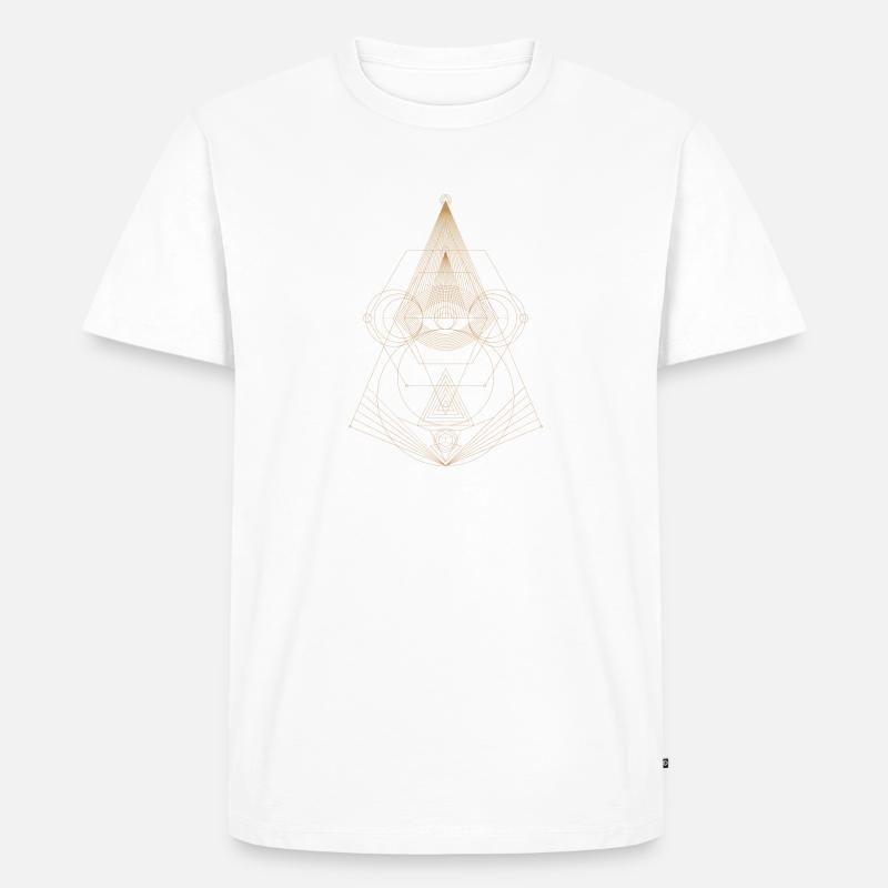 Conception de points abstraits - T-shirt Premium bio Homme - blanc