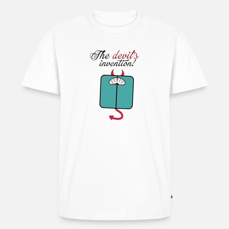 Devil Makes Scales - Men's Premium Organic T-Shirt - white