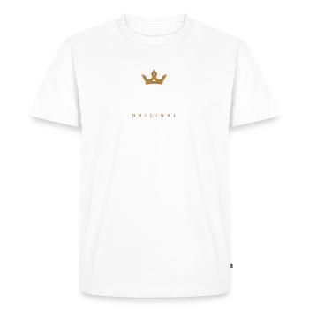 Zinc Original Family Logo - Men's Premium Organic T-Shirt - white - Front - Nico (187cm)