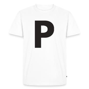 P - T-shirt Premium bio Homme - blanc - Devant - Nico (187cm)