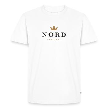 Logo original de la famille Nord - T-shirt Premium bio Homme - blanc - Devant - Nico (187cm)