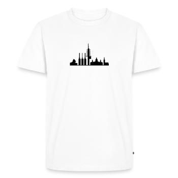 Hanovre - T-shirt Premium bio Homme - blanc - Devant - Nico (187cm)