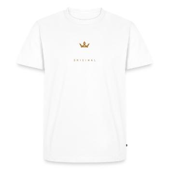 Logo familial original frais - T-shirt Premium bio Homme - blanc - Devant - Nico (187cm)