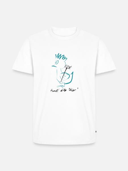 Handle with Care - Männer Premium Bio T-Shirt - Weiß