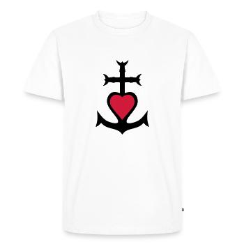 love camargue - T-shirt Premium bio Homme - blanc - Devant - Nico (187cm)