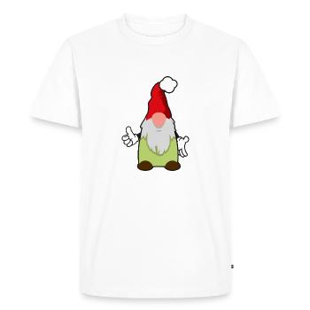 sixième gnome de Noël - T-shirt Premium bio Homme - blanc - Devant - Nico (187cm)