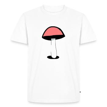 Champignons Champignons Champignons vénéneux Mycologie Vecteur terreux 3 - T-shirt Premium bio Homme - blanc - Devant - Nico (187cm)