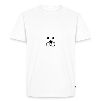 Christmas Polar Bear Winter Bear Snow Animal Vector 0 - Men's Premium Organic T-Shirt - white - Front - Nico (187cm)