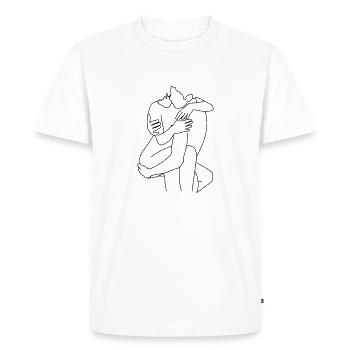 Paire 2 - T-shirt Premium bio Homme - blanc - Devant - Nico (187cm)