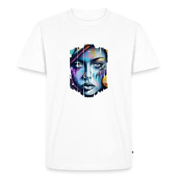 Graffiti Street Art Spray Colors Cool Artist Retro - Men's Premium Organic T-Shirt - white - Front - Nico (187cm)