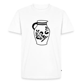 Bembel - The original Frankfurt cider bembel - Men's Premium Organic T-Shirt - white - Front - Nico (187cm)
