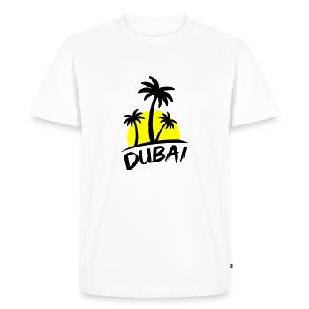 Dubaï - T-shirt Premium bio Homme - blanc - Devant - Nico (187cm)