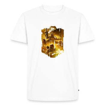 computer pc game technology gamer gaming modern - Men's Premium Organic T-Shirt - white - Front - Nico (187cm)