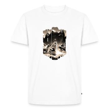 computer pc game technology gamer gaming modern - Men's Premium Organic T-Shirt - white - Front - Nico (187cm)