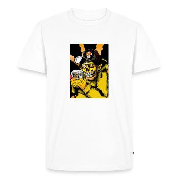 Knuckle - Men's Premium Organic T-Shirt - white - Front - Nico (187cm)