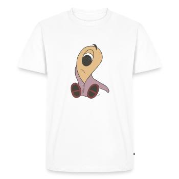 Doux triste bébé extraterrestre à la recherche de maman - T-shirt Premium bio Homme - blanc - Devant - Nico (187cm)