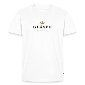 Lunettes Original Logo de la famille - T-shirt Premium bio Homme - blanc - Devant - Nico (187cm)