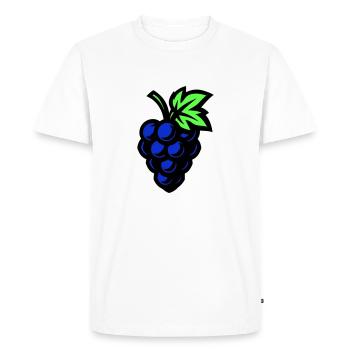 Raisin Symbole Raisin - T-shirt Premium bio Homme - blanc - Devant - Nico (187cm)
