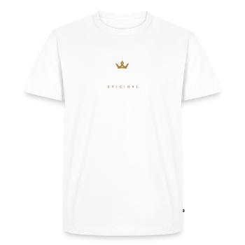 Logo de la famille Sturm Original - T-shirt Premium bio Homme - blanc - Devant - Nico (187cm)