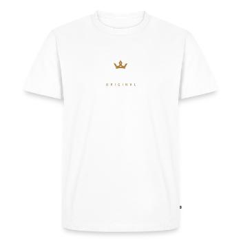 Logo original de la famille Thomas - T-shirt Premium bio Homme - blanc - Devant - Nico (187cm)