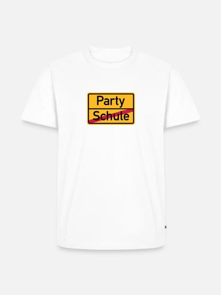 Party - Männer Premium Bio T-Shirt - Weiß